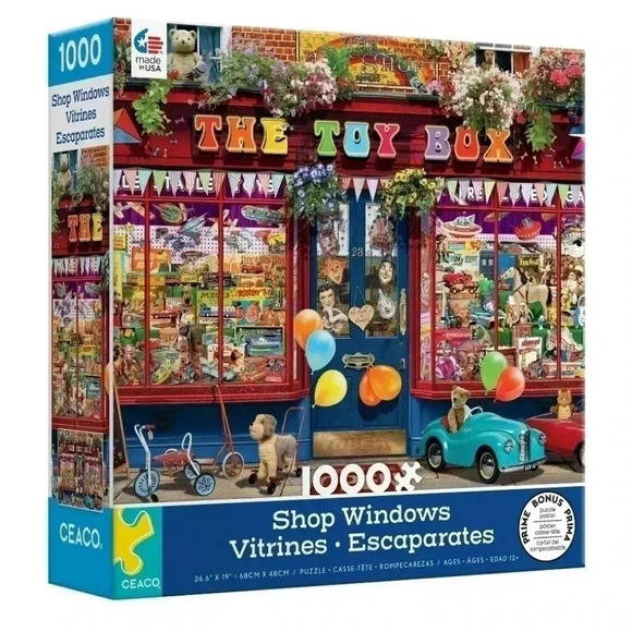 Ceaco - Shop Windows - Toy Box - 1000 Piece Jigsaw Puzzle - Picture 1 of 3